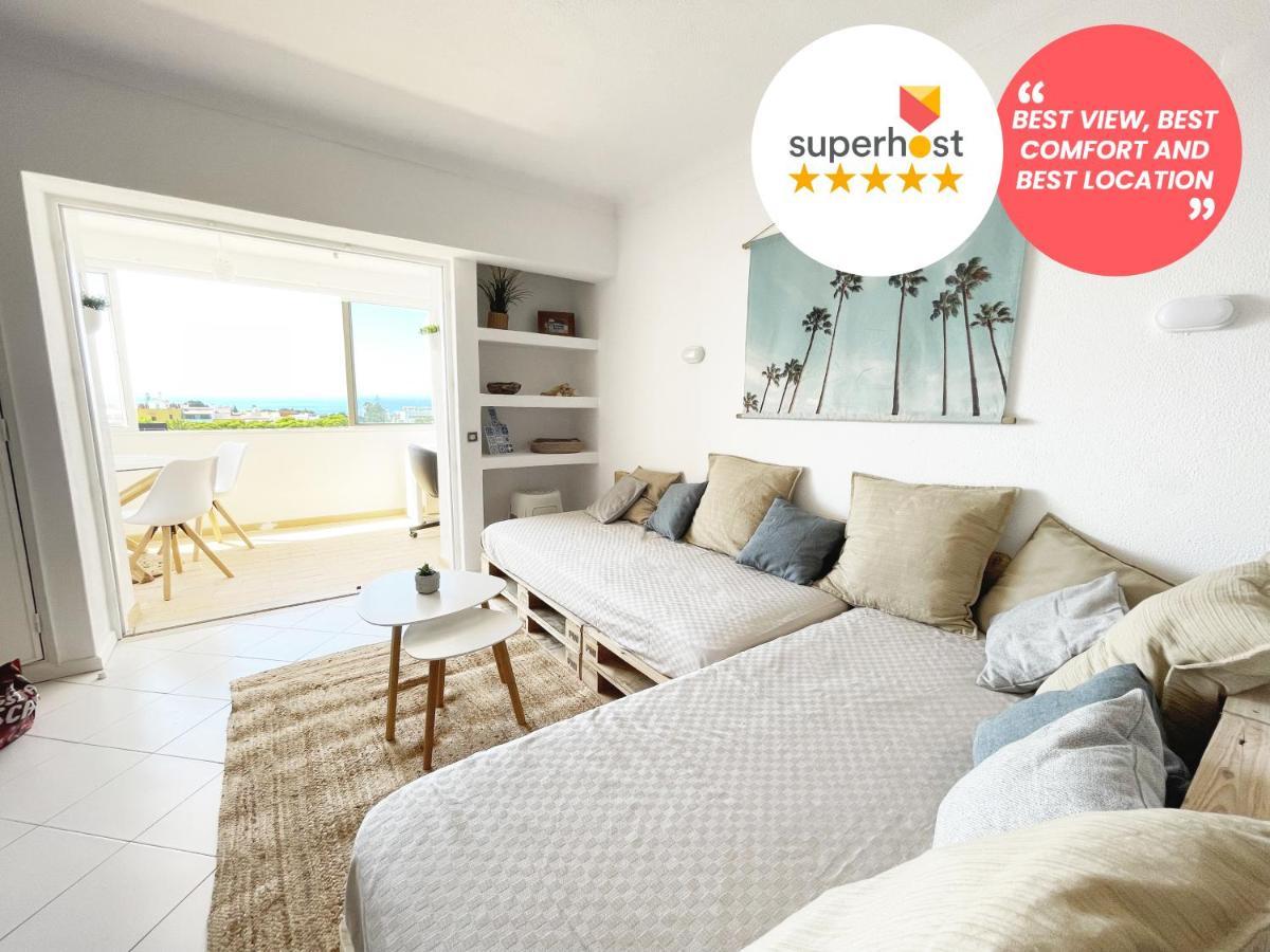 Panoramic Seaview - 2 Bedroom, Main Ave, 15 Min Walk Beach, Workspace 阿尔布费拉 外观 照片